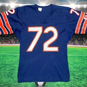 Vintage Chicago Bears William Perry #72 Ravens Knit Jersey Sz Small Preowned